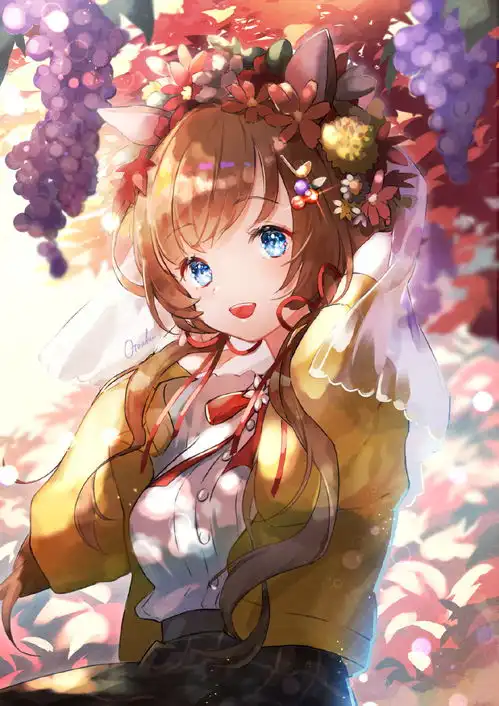 甜美风十足的漂亮少女插画,配色梦幻华丽