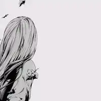 动漫头像女生黑白背影动漫女生黑白悲伤背影头像