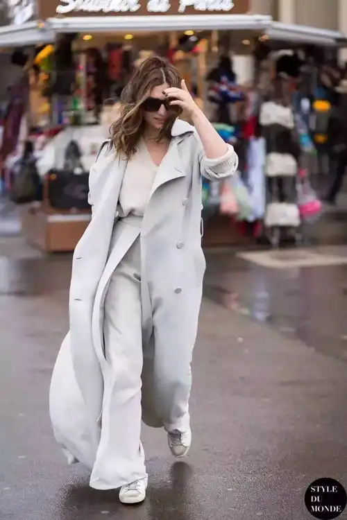 风衣阔腿裤永不过时的气质精