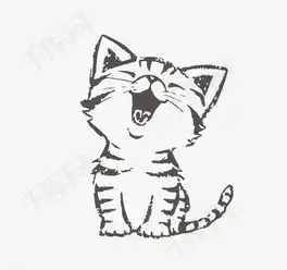 手绘小猫素材图片免费下载高清卡通手绘png千库网图片编号3368317