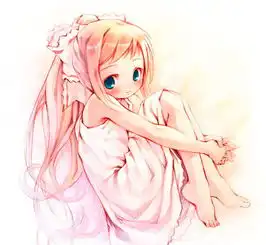 求粉色系或蓝色系动漫女生图片要精品多发