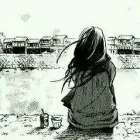 跪求一对情侣动漫头像,一个小男孩牵着一只狗女孩牵着猫黑白的