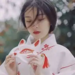 绿色系女头古风女生头像