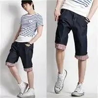 2012春夏新款韩版可翻折彩格裤边流行牛仔短裤男20962272012春夏新款韩版彩格牛仔短裤男怎么样,好不好
