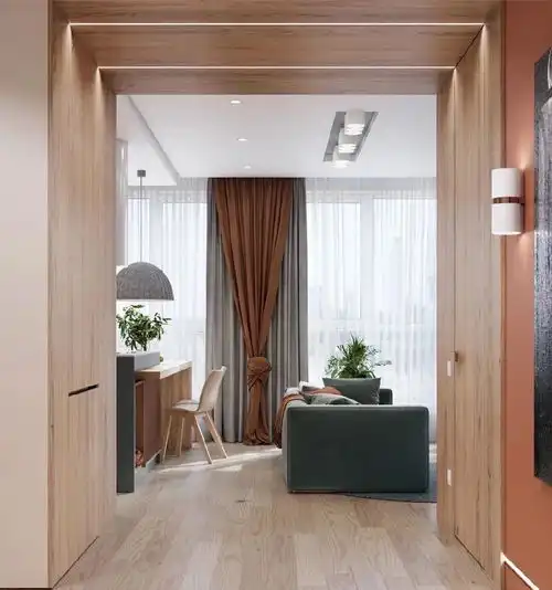 78㎡现代简约二居装修案例效果图