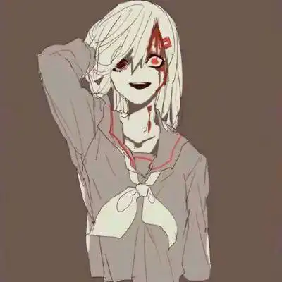 超级丧的动漫头像女二次元病娇血腥头像最恐怖