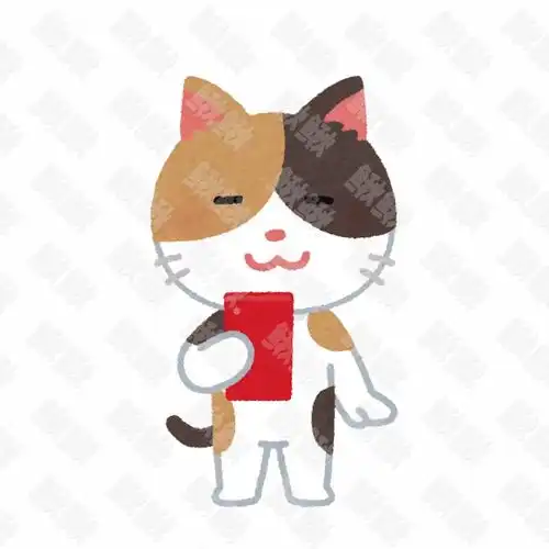 拿着手机看手机的小狗狗猫咪小猫手绘卡通插画手绘png儿童插画免扣素材2阿猫阿狗