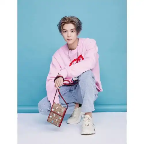 鹿晗演绎哆啦a梦xgucci联名系列大片曝光粉粉嫩嫩的鹿哥十足少年感