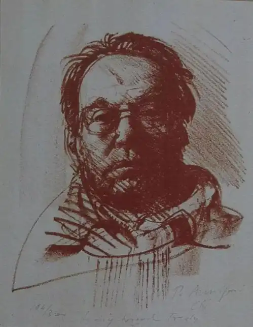 大师的素描,蕴藏精神力量︱意大利画家皮埃特罗阿尼戈尼作品