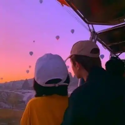 情侣头像绿色系一男一女