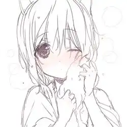 插画动漫二次元头像萌系女