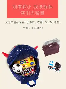 洋湖轩榭防走失包13岁男女童卡通背包3d火箭双肩包儿童幼儿园书包