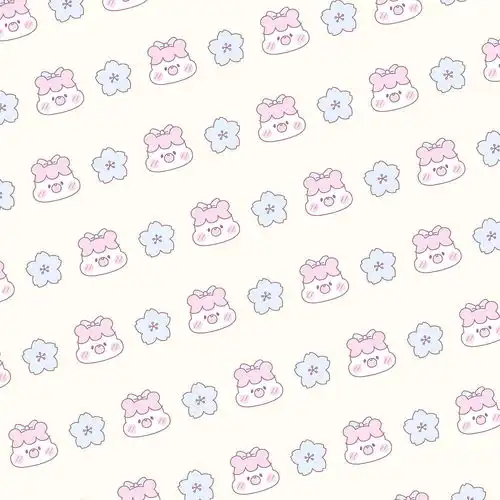 小仓鼠doremi樱花系列卡通壁纸