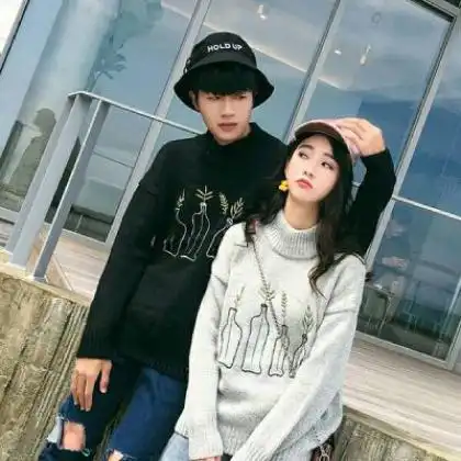 时尚情侣头像图片清新,街拍系基本接近全身照的