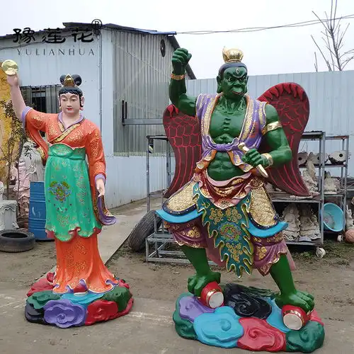 雷神爷全称九天应元雷神普化天尊神像雷祖殿风云雷电四神将神像