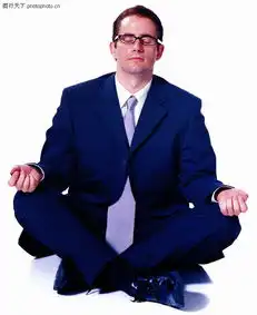 商务一族0005商务一族图商业金融图库男人打坐闭目养神休息