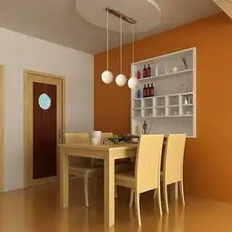 绿色白色91120平米三居室清新现代简约风格餐厅效果图