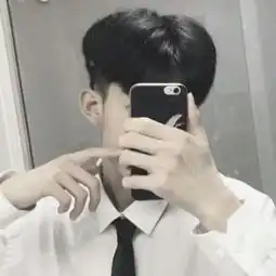 成熟男生霸气头像手机自拍遮脸头像