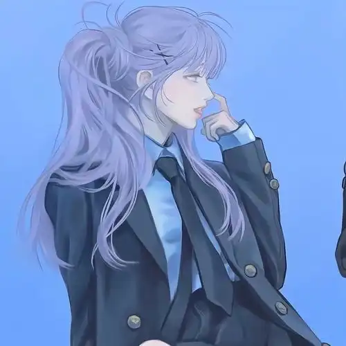 绿色系闺蜜头像一对动漫