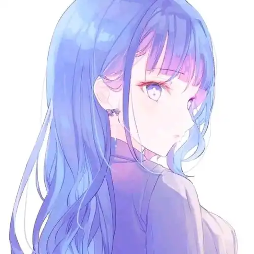 蓝色系女生头像图片动漫动漫头像