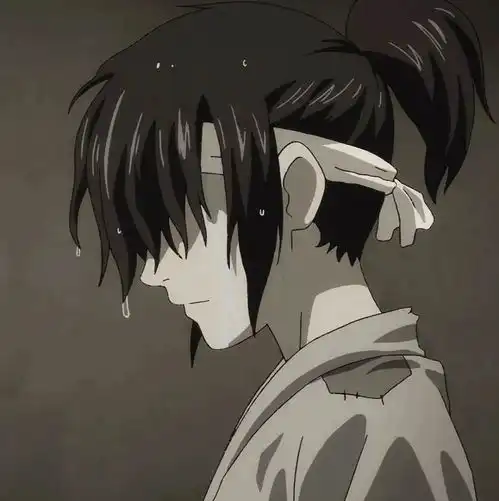 哭泣头像失恋低落丧系伤感情绪头像