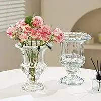 法西尼花瓶花器法西尼适用于乐高花束花瓶陶瓷摆件积木花客厅插花轻奢高级白色亮面线条单独花瓶多少钱