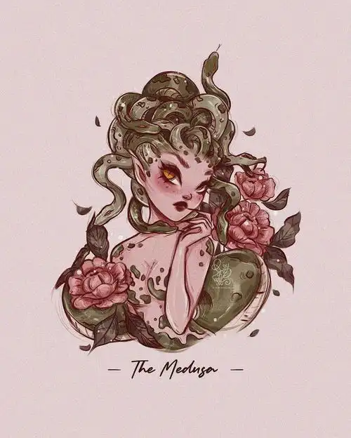 插画唯美人