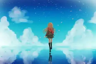 蓝色冷色系唯美二次元漫画p站少女插堆糖,美好生活研究所