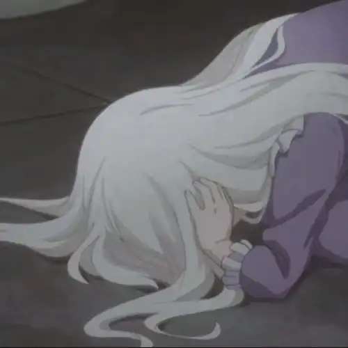 卡通头像丧系伤感女头背