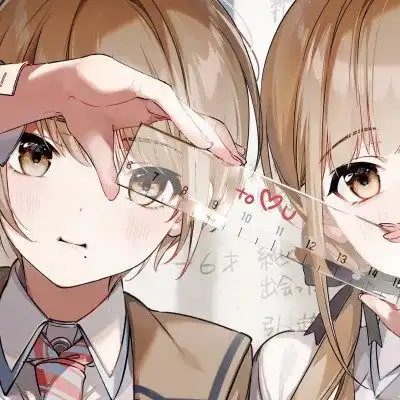 二次元情侣头像一人一半,甜到爆二次元情侣头像