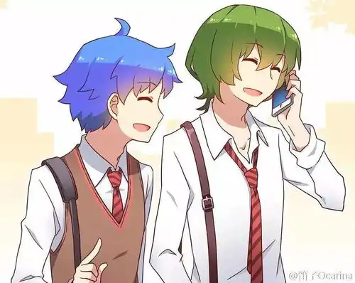 绿系动漫壁纸不是人