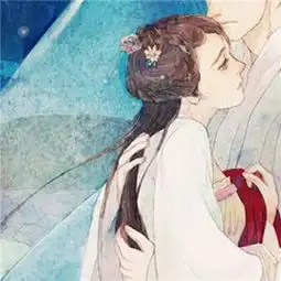 治愈系情侣头像一对两张素描高清手绘如果是去见你我一定用跑的