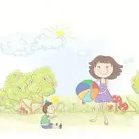 妈妈和孩子的动漫唯美图片