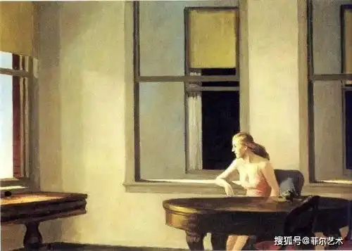 美国重要写实画家爱德华霍珀的画作中,感受到了深深的孤独感