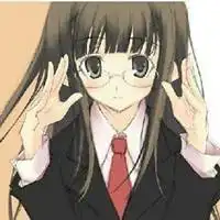 卡通头像戴眼镜女生可爱萌微信头像图片大全