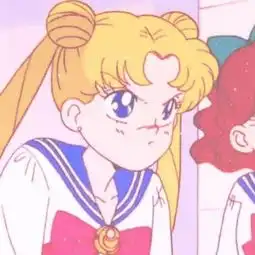 可爱卡通女生头像青色系