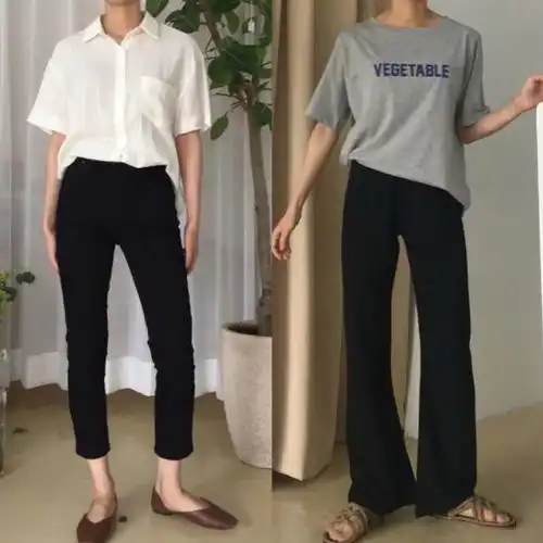 搭配参考简约大方的性冷淡风look