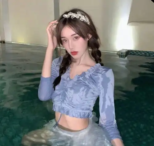 图片蓝色系女生头像大全