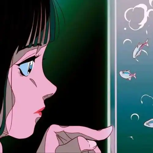 女生动漫治愈系头像口是