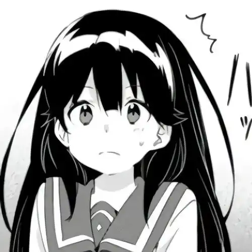 动漫头像敲多男女生黑白漫画风头像,爱不释手吖