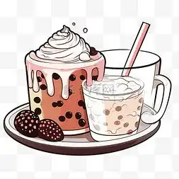 泰国奶茶插画头像