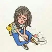 卡通文艺女生头像小微微信头像图片大全