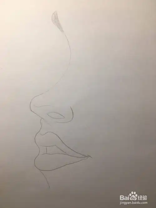 画美女侧脸五官简笔画人脸漫画