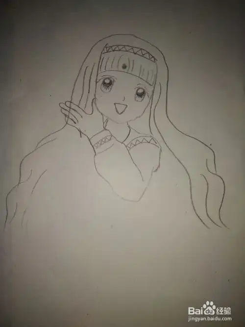 漫画女孩头像简笔画