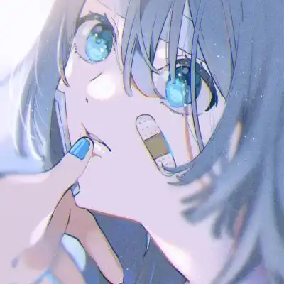 一组超可爱的手绘优质动漫女生头像