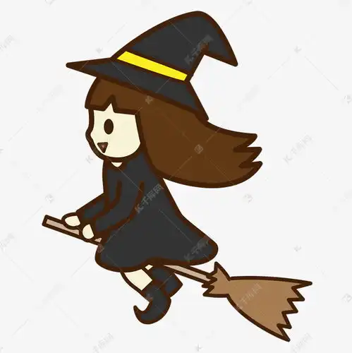 万圣节魔女q版卡通可爱小清新素材图片免费下载千库网
