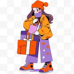 手绘卡通橙色衣服女孩图片手绘卡通橙色衣服女孩图片素材免费下载千库网