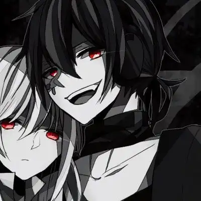 黑化头像动漫红眼黑暗系头像高清图片