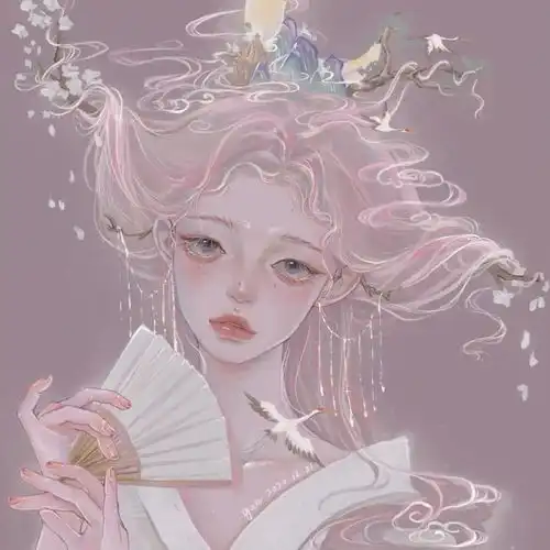 qq头像女生卡通 梦幻方