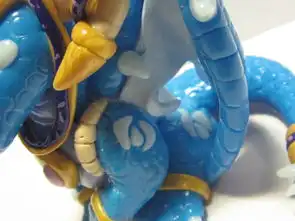 魔兽世界外服玩家手工打造萌系蓝龙女王软陶